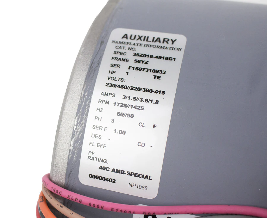 CM 3/4 Motor - 230/460V-3 Direct Control Model J, L, R - Image 3