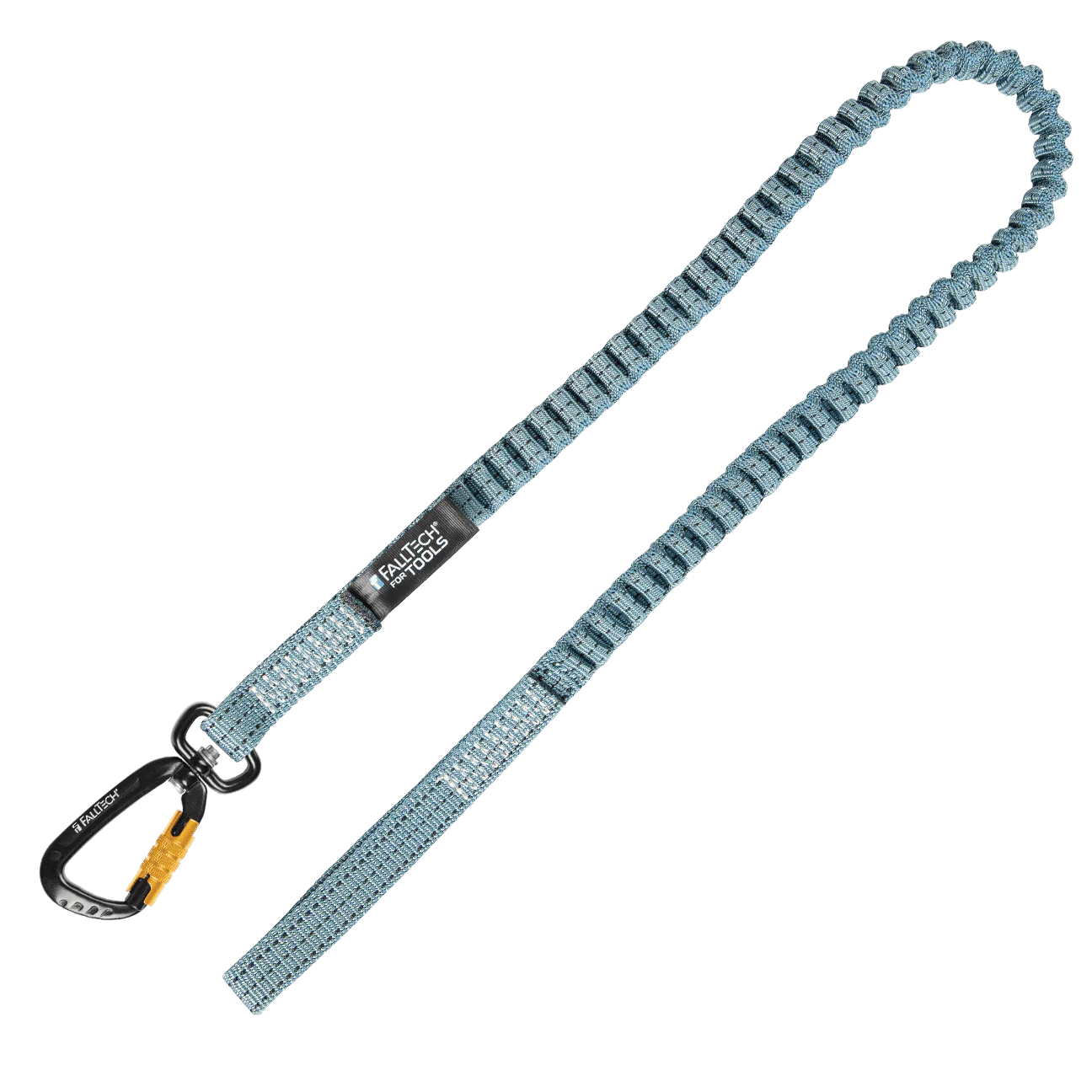 15 lb Premium Tool Tether with Choke-on Web Loop and Aluminum Swivel Carabiner, 1/pk - Image 2