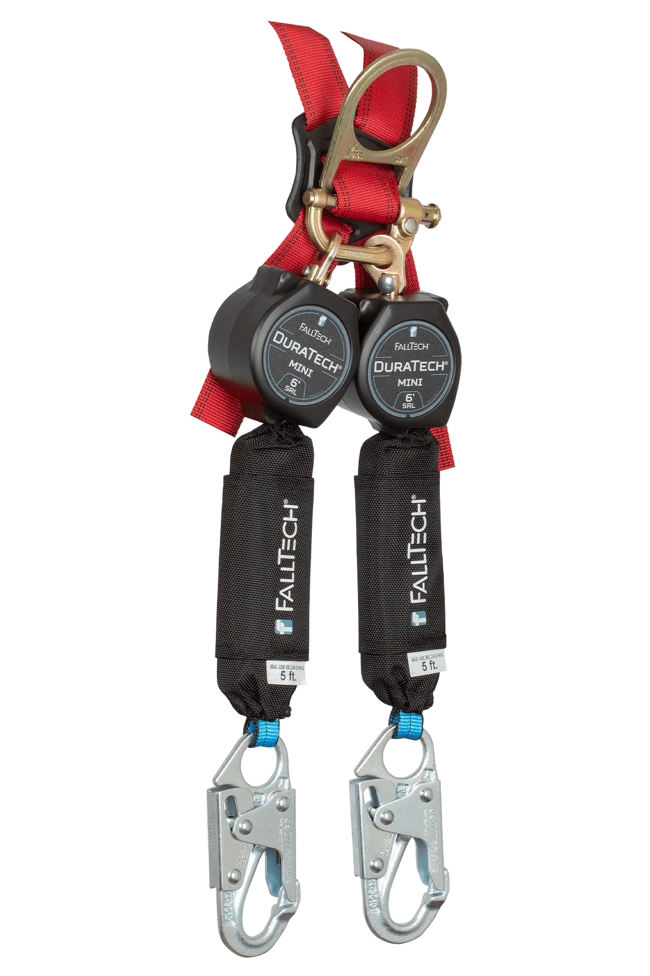 6' Mini Personal SRL with Steel Snap Hooks, Includes Triple-Lock Steel Dorsal Connector