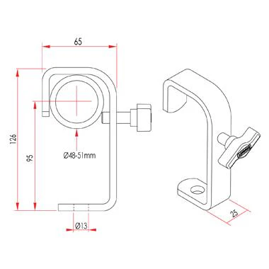 Doughty 2'' Hook Clamp - Image 3