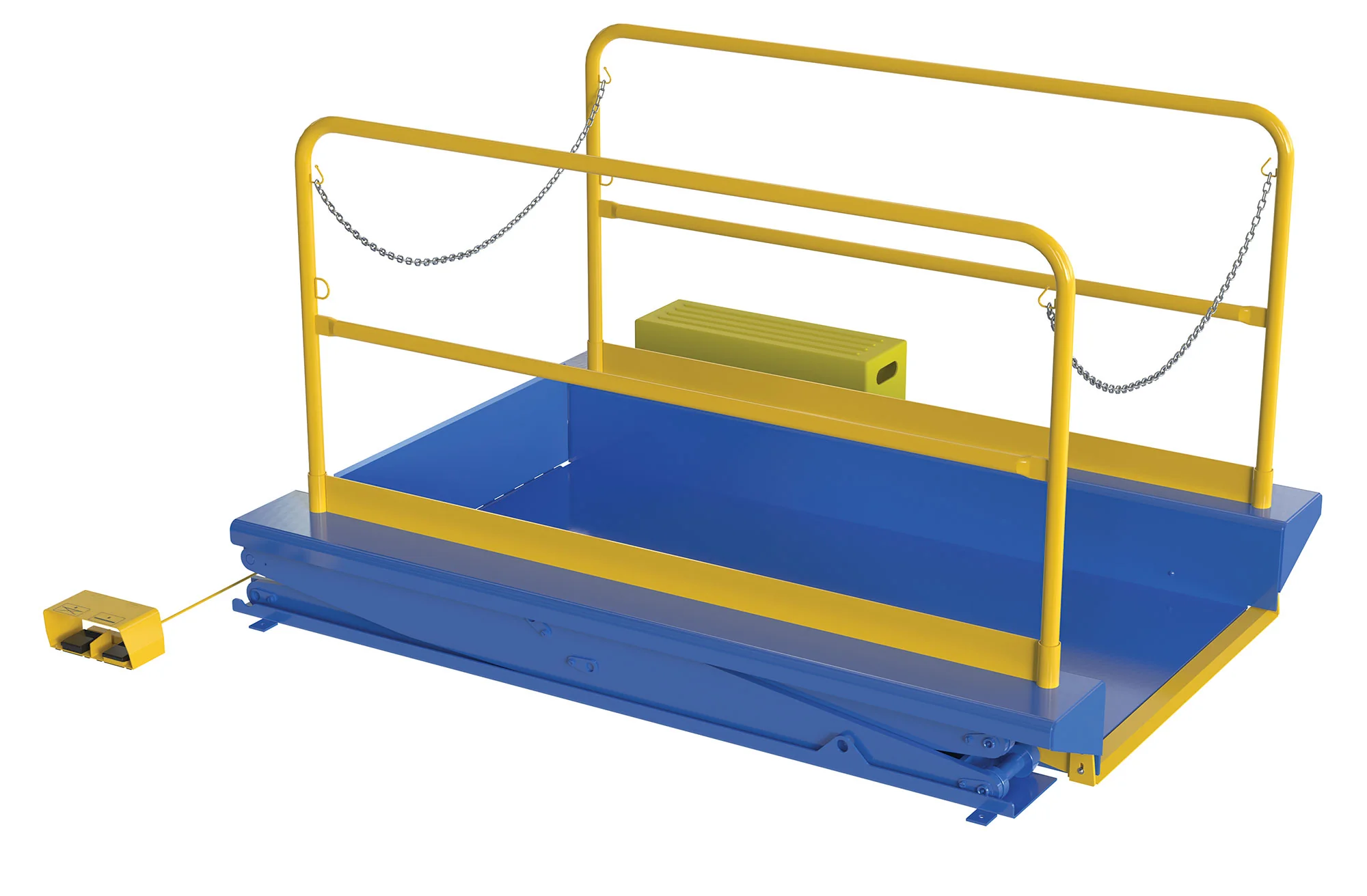 Vestil Manufacturing Corp Ground Lift Scissor Tables with Handrails - Image 2
