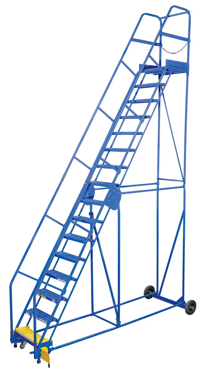Vestil Manufacturing Corp Rolling Warehouse Ladders (12-16 Step) - Image 3