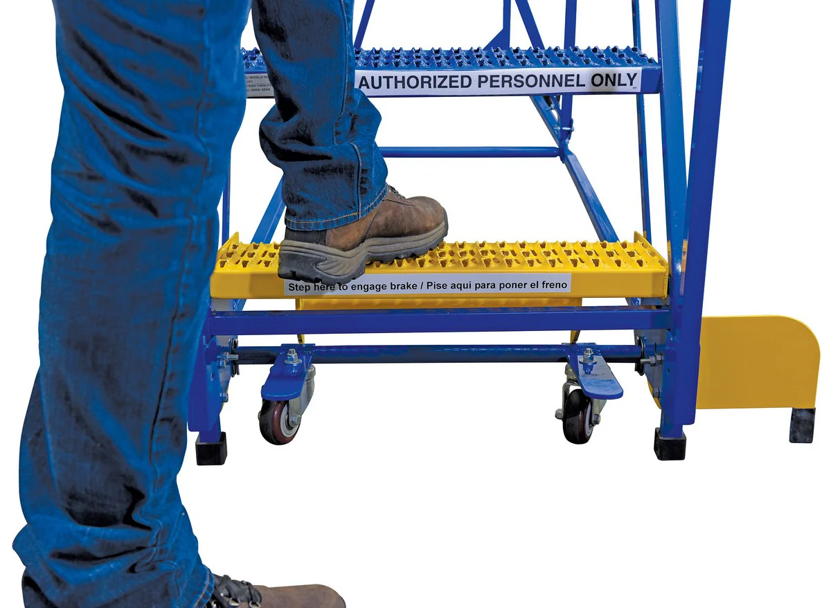 Vestil Manufacturing Corp Rolling Warehouse Ladders (12-16 Step) - Image 5
